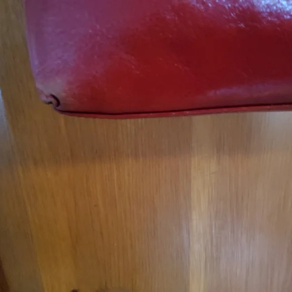 HOBO International Red Leather Shoulder Bag GUC - Picture 5 of 14